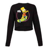 The Simpsons Bart Simpson Eat My Shorts Cropped Sweater | Artistshot