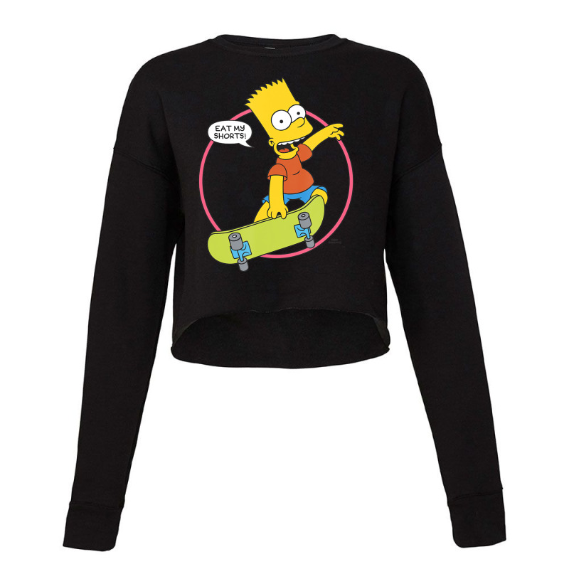 The Simpsons Bart Simpson Eat My Shorts Cropped Sweater by Kanmopsuk45 | Artistshot