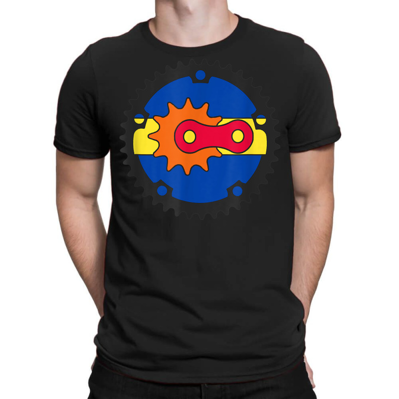 Arizona Flag State Colors Bicycle Gears Chain Link Sprocket T-Shirt by Complete | Artistshot