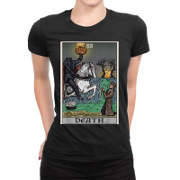 Death Tarot Card Headless Horseman Gothic Spooky Halloween Ladies Fitted T-shirt | Artistshot