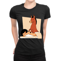 Donkey Massaging Human, Donkey Massaging Human Vintage, Donkey Massagi Ladies Fitted T-shirt | Artistshot