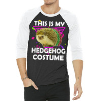 This Is My Hedgehog Costume Funny Halloween Lazy Costume 3/4 Sleeve Shirt | Artistshot