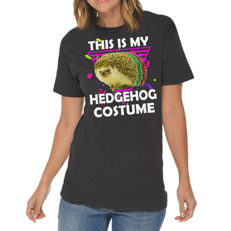 This Is My Hedgehog Costume Funny Halloween Lazy Costume Vintage T-shirt | Artistshot