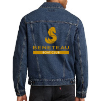 Beneteau Sailing Yacht Boats Men Denim Jacket | Artistshot