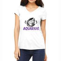 Aquarius Zodiac Women's V-neck T-shirt | Artistshot