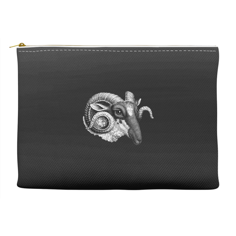 Profile Of A Ram, Profile Of A Ram Art, Profile Of A Ram Vintage, Prof Accessory Pouches | Artistshot