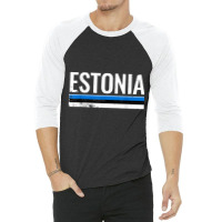 Estonia Proud Estonian Flag T Shirt 3/4 Sleeve Shirt | Artistshot