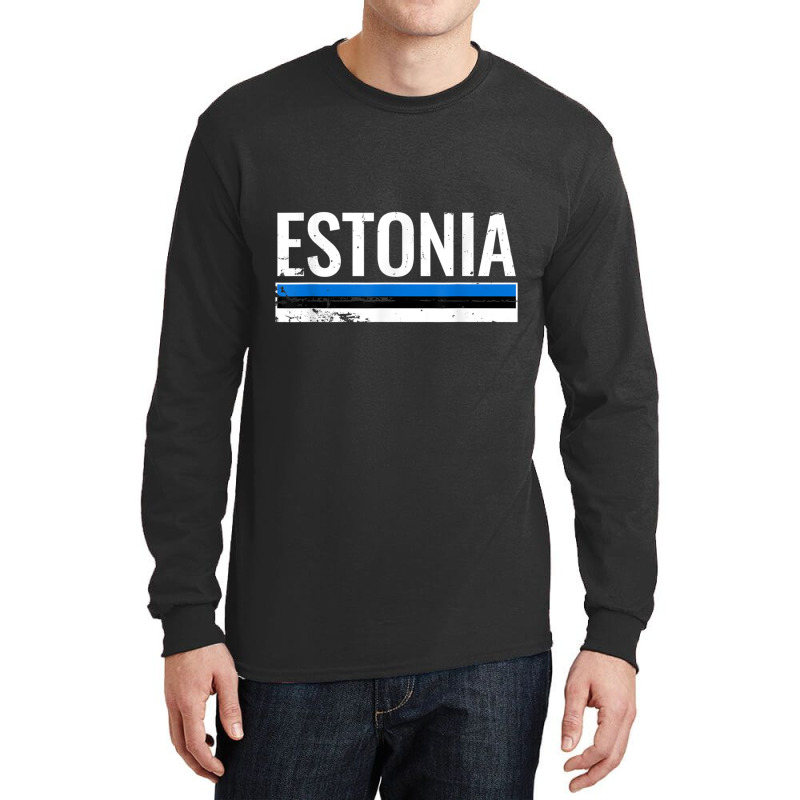 Estonia Proud Estonian Flag T Shirt Long Sleeve Shirts | Artistshot