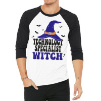 Technology Specialist Witch Halloween Matching Group Costume T Shirt 3/4 Sleeve Shirt | Artistshot