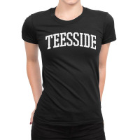 Teesside Arch Vintage College University Alumni Style T Shirt Ladies Fitted T-shirt | Artistshot