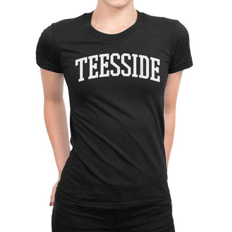 Teesside Arch Vintage College University Alumni Style T Shirt Ladies Fitted T-Shirt by cm-arts | Artistshot