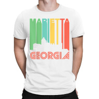 Retro 1970's Style Marietta Georgia Skyline T Shirt T-shirt | Artistshot