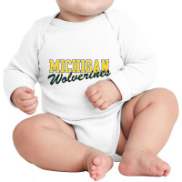 Michigan Long Sleeve Baby Bodysuit | Artistshot