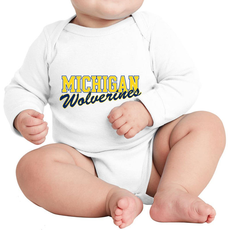 Michigan Long Sleeve Baby Bodysuit by cm-arts | Artistshot