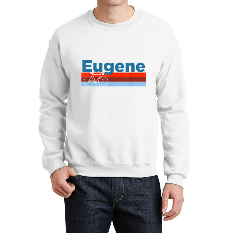 Retro Bicycle & Mountain Bike   Eugene Oregon T Shirt Crewneck Sweatshirt by cm-arts | Artistshot