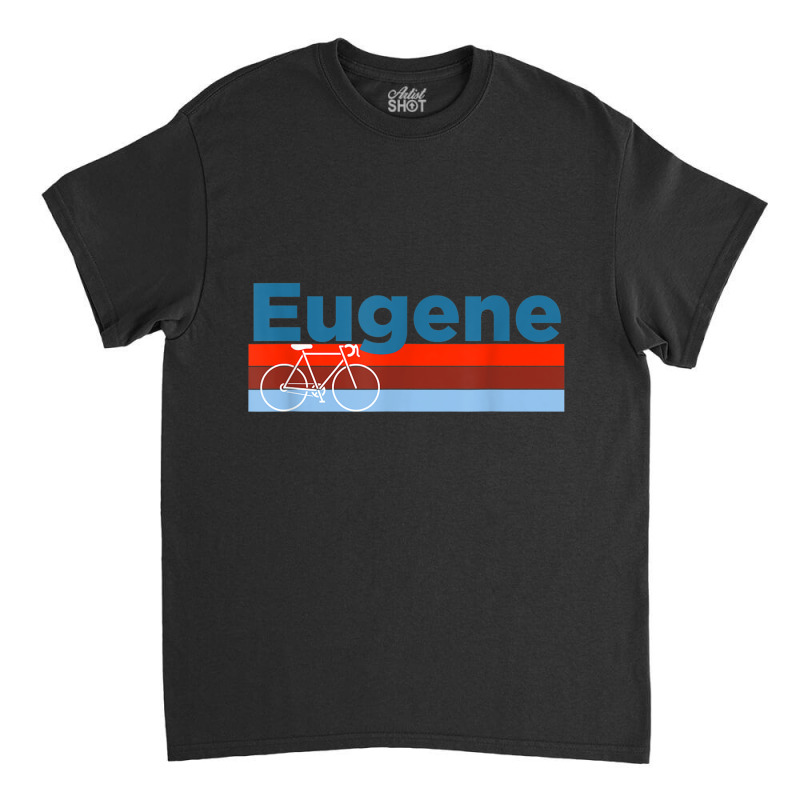 Retro Bicycle & Mountain Bike   Eugene Oregon T Shirt Classic T-shirt by cm-arts | Artistshot