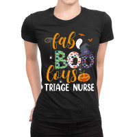 Faboolous Triage Nurse Boo Crew Fabulous Nurse Costume Ladies Fitted T-shirt | Artistshot