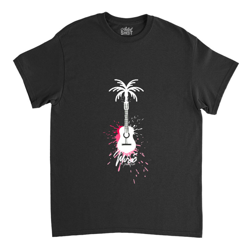 Guitar Music Instrumental For Gifts Classic T-shirt by cm-arts | Artistshot