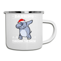 Hippopotamus Dabbing Through The Snow Ugly Christmas Hippopotamus 47 H Camper Cup | Artistshot