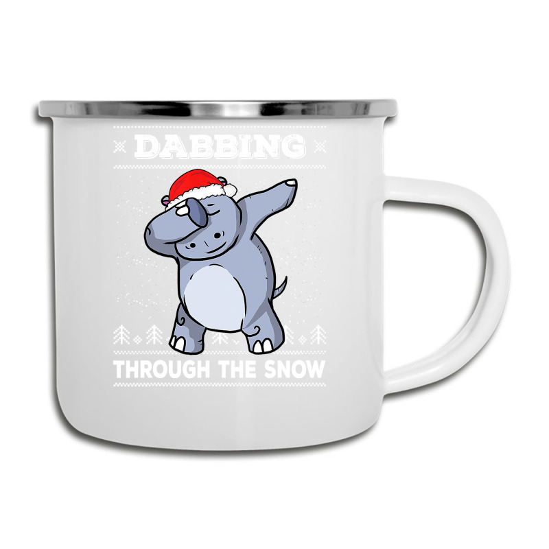 Hippopotamus Dabbing Through The Snow Ugly Christmas Hippopotamus 47 H Camper Cup | Artistshot