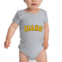 Idaho Baseball Tee, Vandal, College, Potatoe State, Gift Raglan Baseba Baby Bodysuit | Artistshot