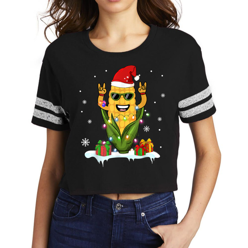 Christmas Funny Corn Design Lights Sweet For Mens Women Boy T Shirt Scorecard Crop Tee by cm-arts | Artistshot