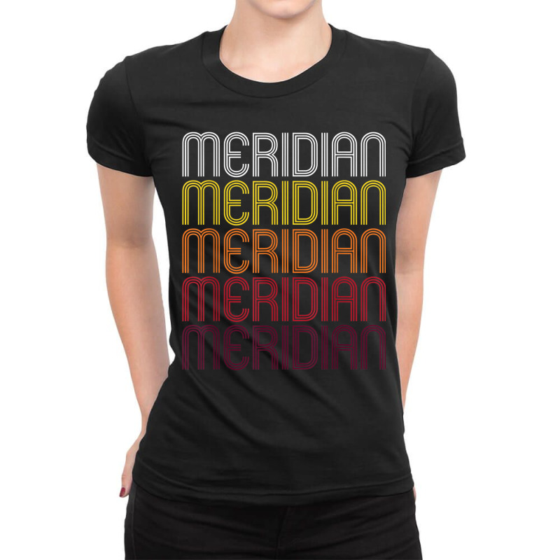 Meridian, Id  Vintage Style Idaho T Shirt Ladies Fitted T-Shirt by cm-arts | Artistshot