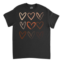 Skin Tone Hearts, Be Kind, Melanin Classic T-shirt | Artistshot