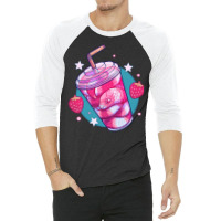 Strawberry Milk-snake, Strawberry Milk-snake Art, Strawberry Milk-snak 3/4 Sleeve Shirt | Artistshot