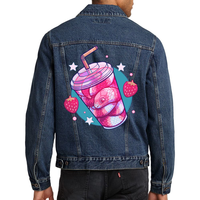 Strawberry Milk-snake, Strawberry Milk-snake Art, Strawberry Milk-snak Men Denim Jacket by SHLUFFYI | Artistshot