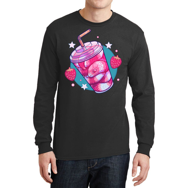 Strawberry Milk-snake, Strawberry Milk-snake Art, Strawberry Milk-snak Long Sleeve Shirts by SHLUFFYI | Artistshot