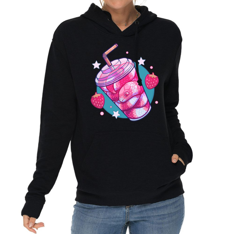 Strawberry Milk-snake, Strawberry Milk-snake Art, Strawberry Milk-snak Lightweight Hoodie by SHLUFFYI | Artistshot