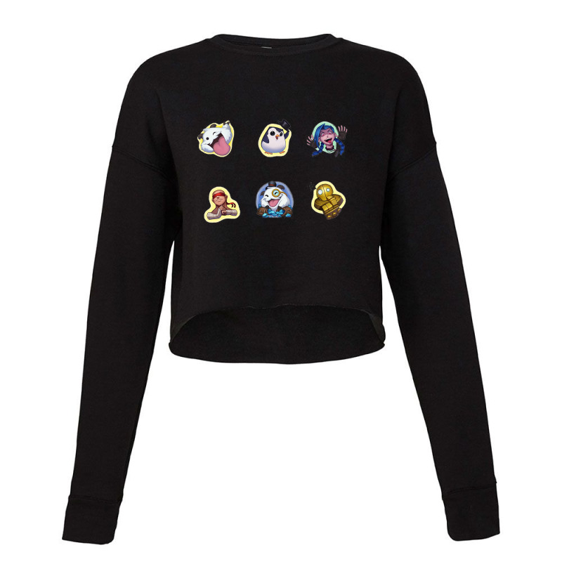 League Of Legends Emotes Cropped Sweater by SaraAnnLee | Artistshot