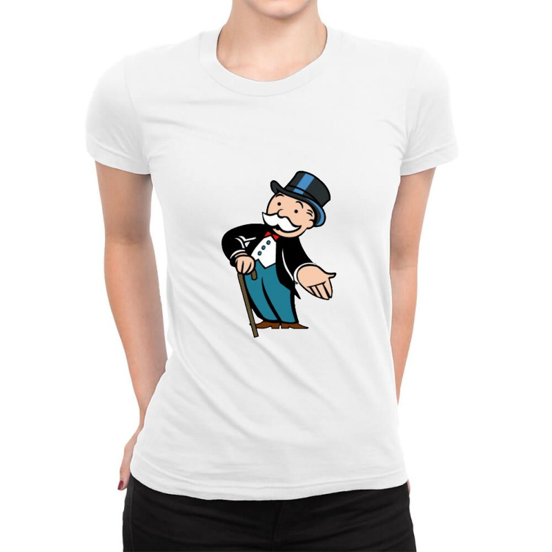 Monopoly Ladies Fitted T-Shirt by SaraAnnLee | Artistshot