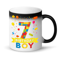 7 Year Old Building Blocks 7th Birthday Boy Magic Mug | Artistshot