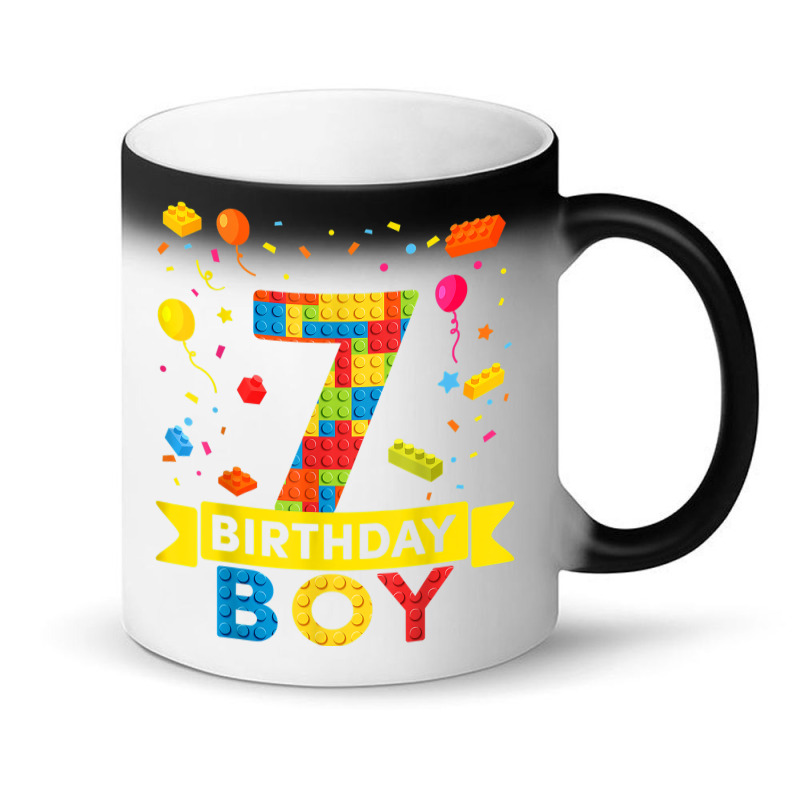 7 Year Old Building Blocks 7th Birthday Boy Magic Mug | Artistshot