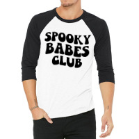 Kids Spooky Babes Club Groovy Retro 3/4 Sleeve Shirt | Artistshot