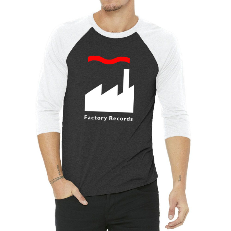 Factory Records   Retro Record Label   Mens Music 3/4 Sleeve Shirt | Artistshot