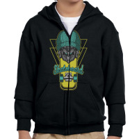 Urban Robot Skater, Urban Robot Skater Art, Urban Robot Skater Paintin Youth Zipper Hoodie | Artistshot