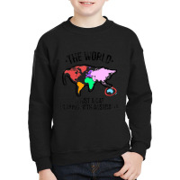 The World Is A Cat Playing With Australia Youth Sweatshirt | Artistshot