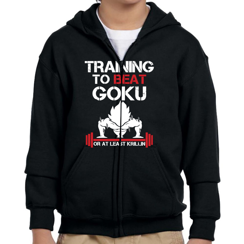 Goku Training Youth Zipper Hoodie by syakirra | Artistshot