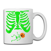 Halloween Green Skeleton X Ray Pregnant Jack O Lantern Coffee Mug | Artistshot