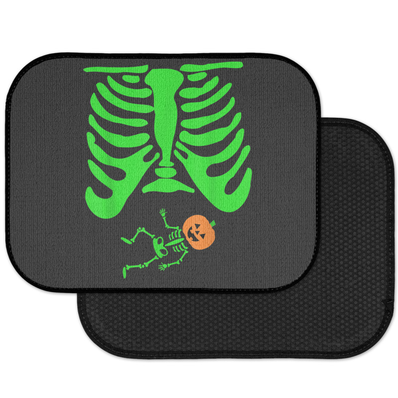 Halloween Green Skeleton X Ray Pregnant Jack O Lantern Rear Car Mat | Artistshot