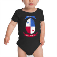 My Dna Is Panamanian Adn Finger Print Panama Country Flag T Shirt Baby Bodysuit | Artistshot