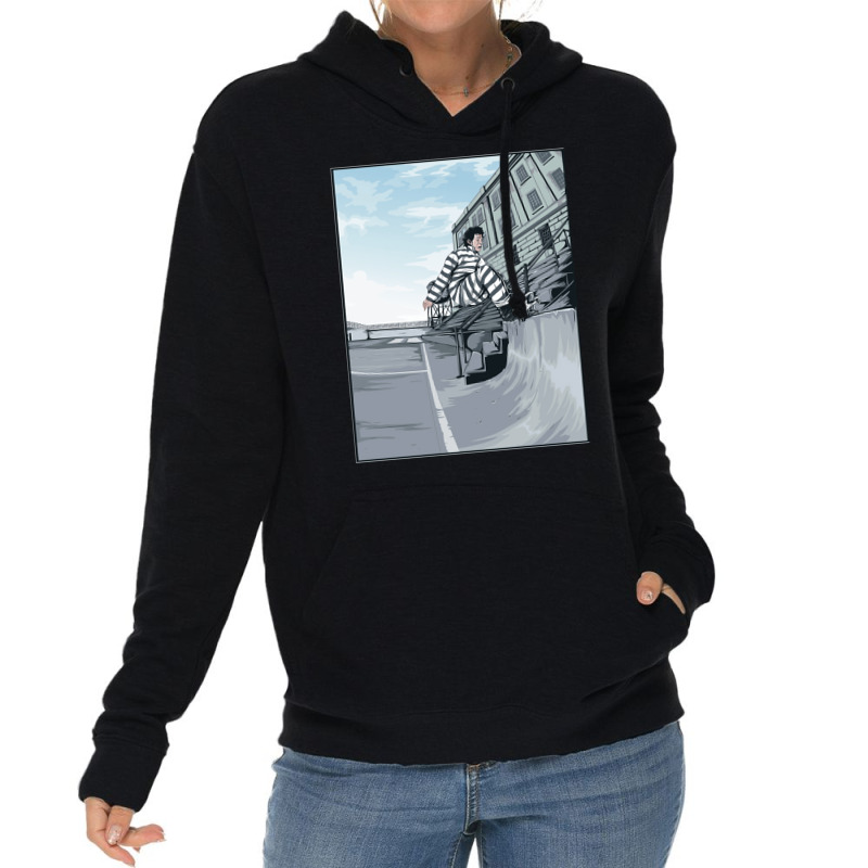 Gonz At Alcatraz, Gonz At Alcatraz Art, Gonz At Alcatraz Painting, Gon Lightweight Hoodie | Artistshot