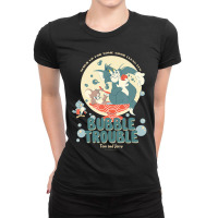 Tom And Jerry Bubble Trouble Ladies Fitted T-shirt | Artistshot