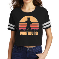 Wartburg Tennessee Vintage Bear Distressed Retro 80s Sunset Premium Scorecard Crop Tee | Artistshot