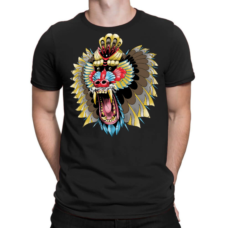 Mandrill, Mandrill Art, Mandrill Painting, Mandrill Vintage, Love Mand T-shirt | Artistshot