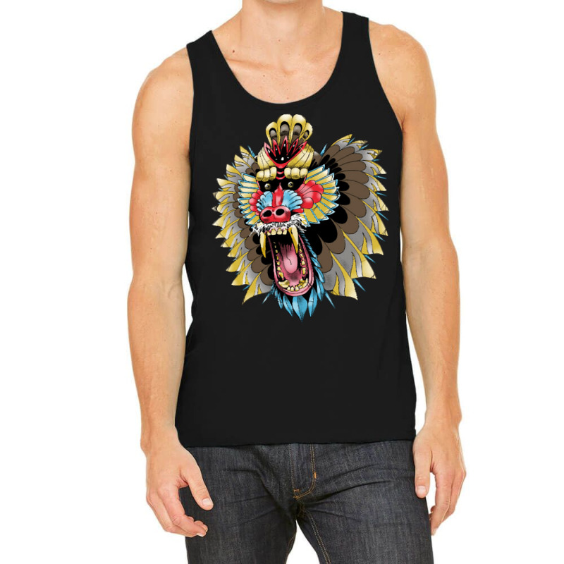 Mandrill, Mandrill Art, Mandrill Painting, Mandrill Vintage, Love Mand Tank Top | Artistshot