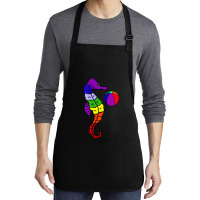 Cool Seahorse And Beach, Cool Seahorse And Beach Art,cool Seahorse And Medium-length Apron | Artistshot